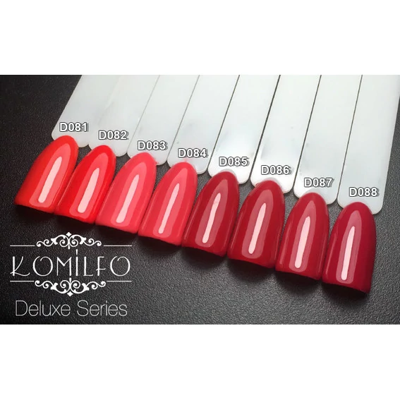 Гель-лак KOMILFO Deluxe Series №D081 рыже-красный 8 мл (111081) - Фото №3