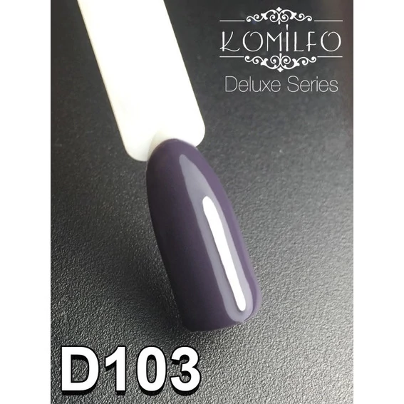 Гель-лак KOMILFO Deluxe Series №D103 сине-серый 8 мл (111103) - Фото №2