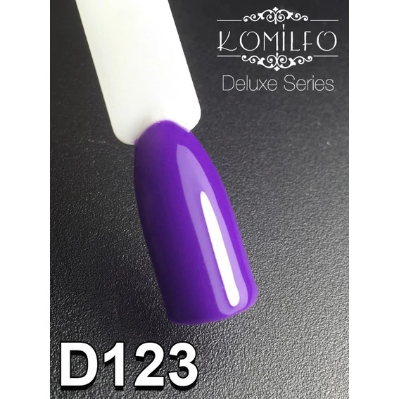 Гель-лак KOMILFO Deluxe Series №D123 сине-фиолетовый 8 мл (111123) - Фото №2