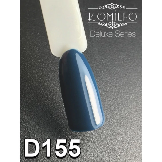Гель-лак KOMILFO Deluxe Series №D155 темный нефритовый 8 мл (111155) - Фото №2