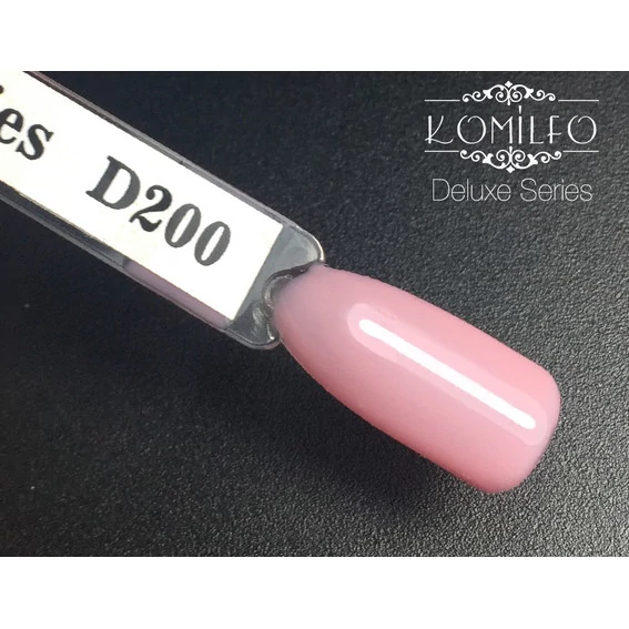Гель-лак KOMILFO Deluxe Series №D200 розово-оранжевый 8 мл (111200) - Фото №2