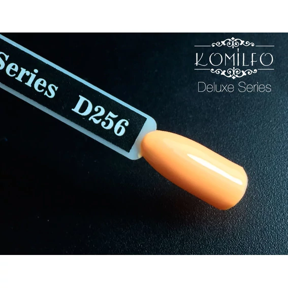 Гель-лак KOMILFO Deluxe Series №D256 пастельно-оранжевый 8 мл (111256) - Фото №2