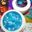 Гель-лак MOLEKULA Magic Night №MN02 полупрозрачный с голубыми хлопьями переливающимися блестками 5 мл (8479350746111) - Фото №3