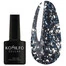 Гель-лак KOMILFO Liquid Glam Gel №LLG010 голубой с блестками 8 мл (626010) - Фото №1