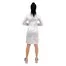 Медицинский халат Аризона длинный рукав белый (белая кнопка) - Фото №3