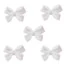 Шармы (фигурки) для ногтей Бантик белый 5 шт (BF115) - Фото №1