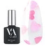 Топ VALERI Love is... Pink без липкого слоя прозрачный с розовыми сердечками 12 мл (VTL-Pink12) - Фото №1