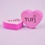 Бафик TUFI profi PREMIUM мини сердце розовый 100/180 грит 50 шт (0309786) - Фото №3