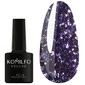 Гель-лак KOMILFO Liquid Glam Gel №LLG008 фиолетовый с блестками 8 мл (626008)