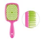 Расческа Janeke Superbrash Small мини салатовый с малиновым