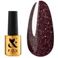 Гель-лак FOX Sparkle №009 бордовый с шиммером 7 мл