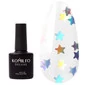 Топ Komilfo Star Nails Holo No Wipe без липкого слоя прозрачный с голографическими звездами 8 мл (508006)