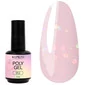 Гель KOMILFO PolyGel 012 светло-розовый с поталью 15 мл (998012)