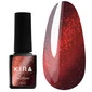 Гель-лак KIRA Nails Cat Eye №004 бордово-коричневый 6 мл (439004)