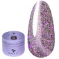 Гель DNKa Builder Gel №0028 Burlesque полупрозрачный с фиолетово-розовыми блестками 30 мл (BGD0028)