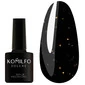 Гель-лак KOMILFO Black Gold черный с золотыми искрами 8 мл (583002)