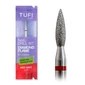 Фреза для маникюра TUFI profi Алмазная Пламя 8 mm × 2.3 mm Красная Насечка (0328405)